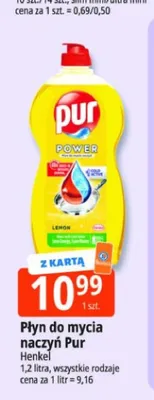 Płyn do mycia naczyń Pur promocja w Leclerc