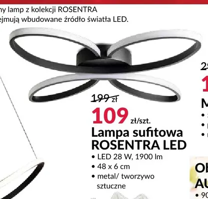 Lampa sufitowa Rosentra LED promocja w Salony Agata