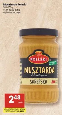 Musztarda delikatesowa sarepska promocja w Delikatesy Centrum