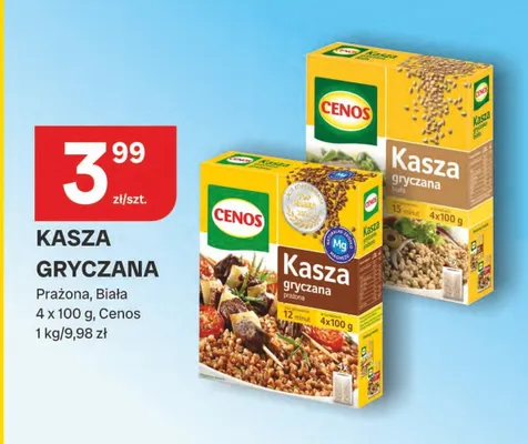 Kasza gryczana biała Cenos promocja w Chorten
