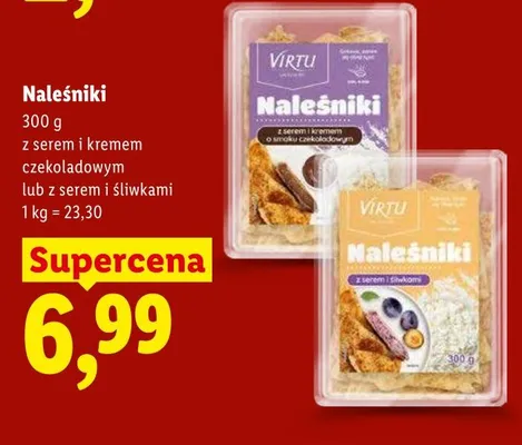 Naleśniki z serem i śliwkami VIRTU promocja w Lidl