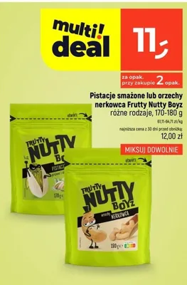 Orzechy nerkowca Frutty Nutty Boyz promocja w Dealz