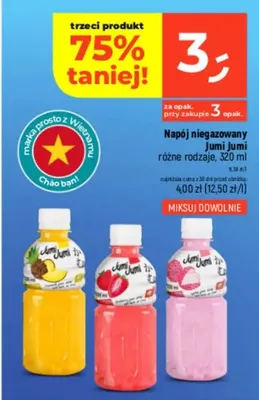 Napój niegazowany Jumi Jumi różne rodzaje promocja w Dealz