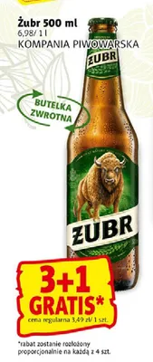 Piwo Żubr promocja w Prim Market