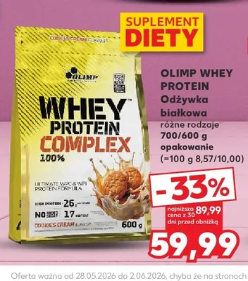 Odżywka białkowa OLIMP WHEY PROTEIN Cookies Cream promocja w Kaufland