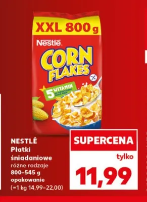 Płatki śniadaniowe Nestlé promocja w Kaufland