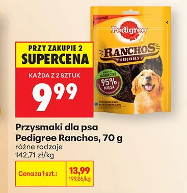 Przysmaki dla psa Pedigree Ranchos 70g promocja w Biedronka