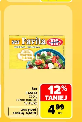 Ser Favita Mlekovita promocja w Carrefour Market