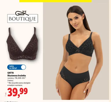 Biustonosz braletka Gatta promocja w Lidl