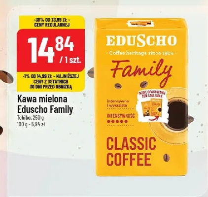 Kawa mielona Eduscho Family promocja w POLOmarket