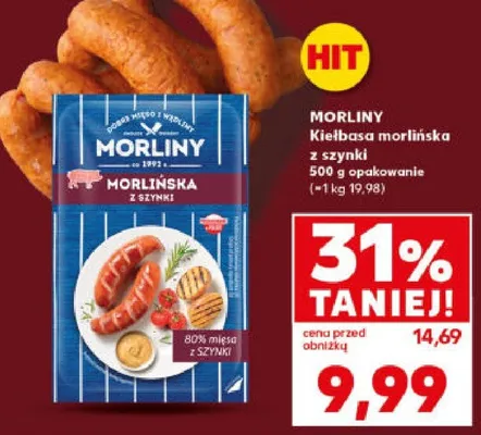 Kiełbasa morlińska z szynki promocja w Kaufland