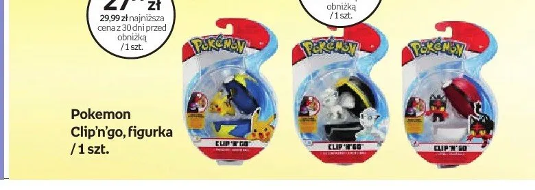Pokemon Clip'n'go figurka promocja w Dzień Dziecka