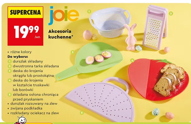 Akcesoria kuchenne deska do krojenia okrągła promocja w Biedronka