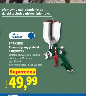 Pneumatyczny pistolet natryskowy PARKSIDE promocja w Lidl