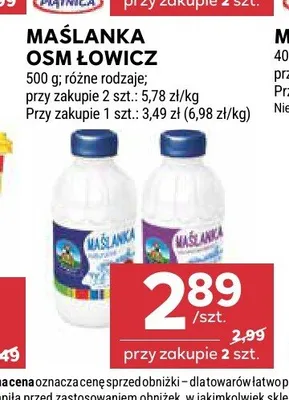 Maślanka brzoskwiniowa OSM Łowicz promocja w Stokrotka