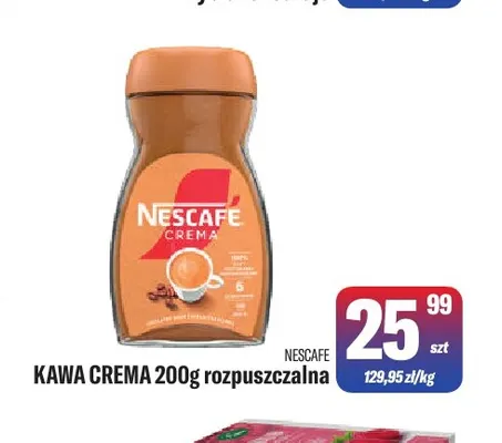 Kawa rozpuszczalna Crema Nescafé promocja w Tomi Markt