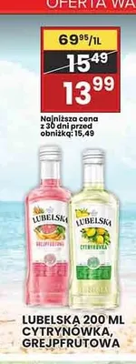 Likier Lubelska Cytrynówka 200 ml promocja w Wafelek