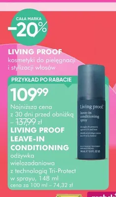 Odżywka wielozadaniowa w sprayu Living Proof Leave-In Conditioning promocja w Super-Pharm