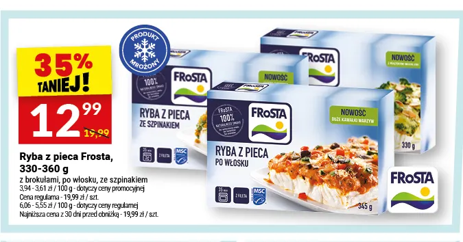 Ryba z pieca z brokułami Frosta promocja w Twój Market