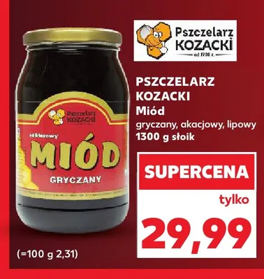 Miód lipowy Pszczelarz Kozacki promocja w Kaufland