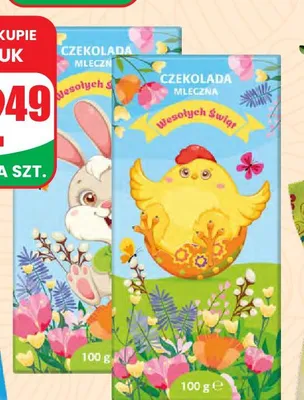 Czekolada mleczna świąteczna promocja w Dino