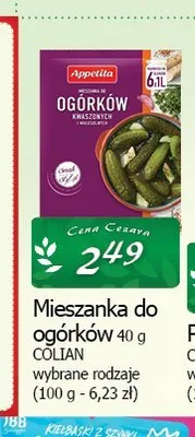 Mieszanka do ogórków Appetita promocja w CEZAR Delikatesy