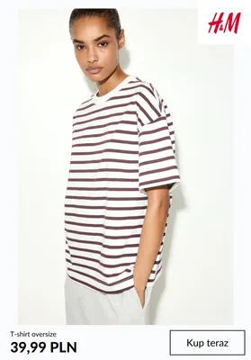 T-shirt oversize H & M promocja w H&M