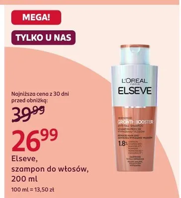 Szampon do włosów promocja w Rossmann