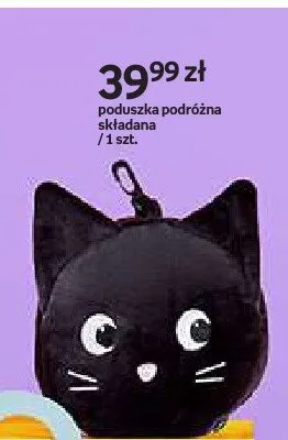 Poduszka podróżna składana Purrrfect School promocja w Empik