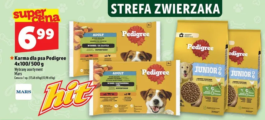 Karma dla psa sucha Pedigree Junior promocja w TOPAZ