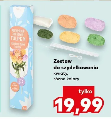 Zestaw do szydełkowania kwiaty, różne kolory promocja w Kaufland