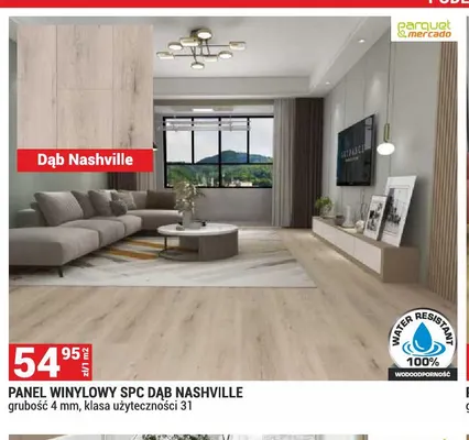 Panel winylowy Spc Dąb Nashville Parquet Mercado promocja w Merkury Market