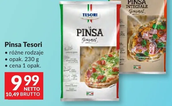 Pinsa Tesori różne rodzaje Denis Foods promocja w Makro