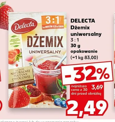 Dżemix uniwersalny 3:1 Delecta promocja w Kaufland