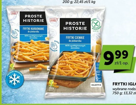 Frytki cienkie do piekarnika Proste Historie promocja w Groszek