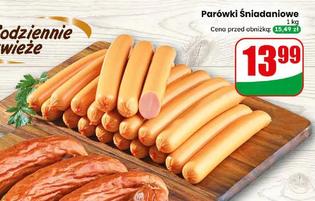 Parówki śniadaniowe Agro Rydzyna promocja w Dino
