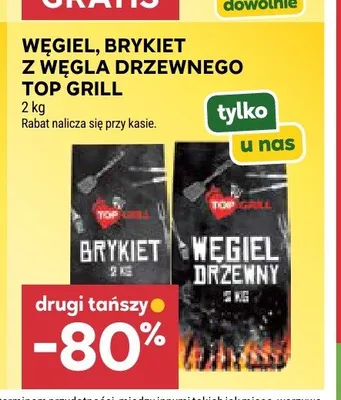 Węgiel drzewny Top Grill promocja w Stokrotka