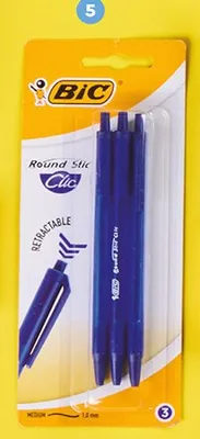 Długopisy Round Stic Clic BIC promocja w Biedronka