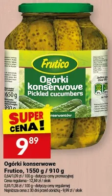 Ogórki konserwowe Frutico promocja w Twój Market