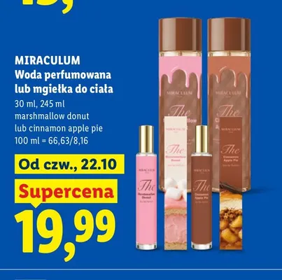 Woda perfumowana marshmallow donut Miraculum promocja w Lidl