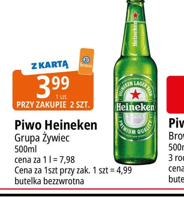 Piwo Heineken Grupa Żywiec promocja w Leclerc