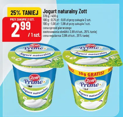 Jogurt naturalny promocja w POLOmarket