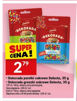 Dekorada perełki cukrowe Delecta promocja w Twój Market