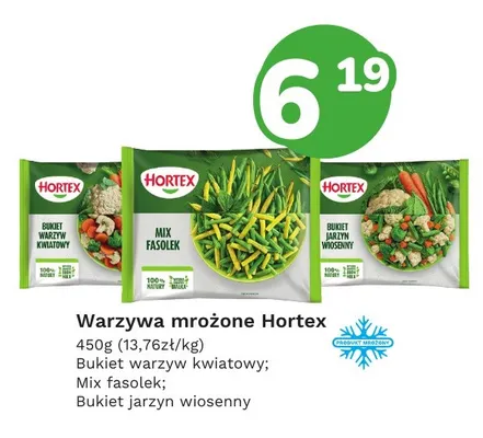 Warzywa mrożone bukiet jarzyn wiosenny Hortex promocja w Limonka