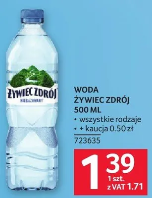Woda Żywiec Zdrój 500 ml promocja w Selgros