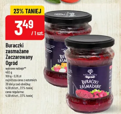 Buraczki zasmażane Zaczarowany Ogród promocja w POLOmarket