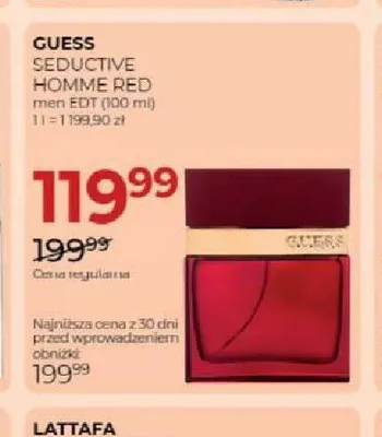 Woda toaletowa Guess Seductive Homme Red promocja w Drogerie Jawa