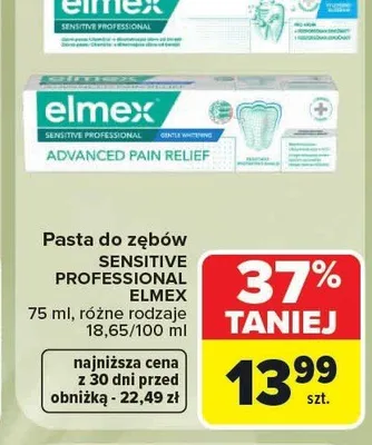 Pasta do zębów Elmex Sensitive Professional promocja w Carrefour Market