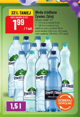 Woda źródlana niegazowana Żywiec Zdrój promocja w POLOmarket
