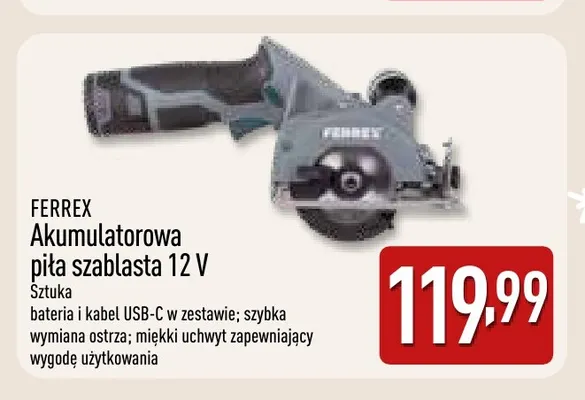 Akumulatorowa piła szablasta Ferrex promocja w Aldi